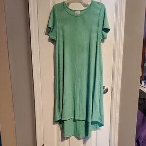 LuLaRoe Carly Swing Hi-Lo Dress, Mint Green Casual